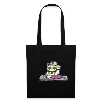 Cat DJ Techno Music Lovers Electro Musicians - Tote Bag - black - Front