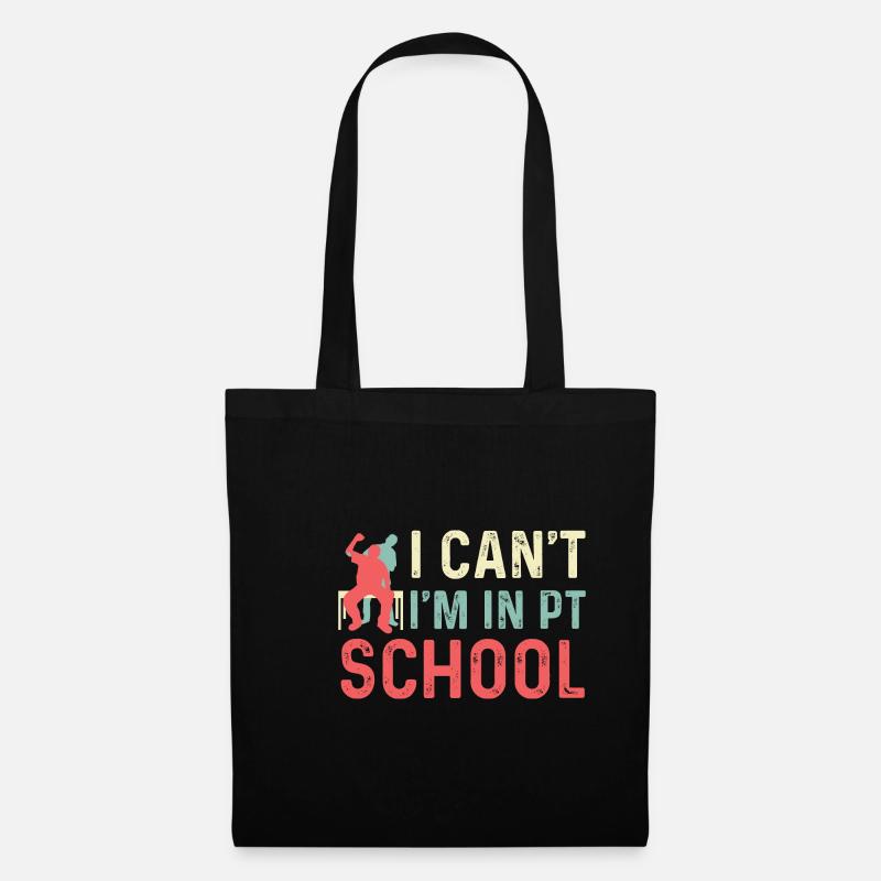 PT -Schule PT Student Geschenk - Stoffbeutel - Schwarz