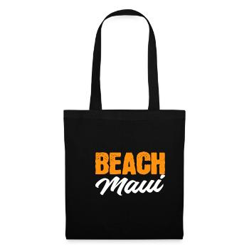 Strand Maui Tourist Geschenk - Stoffbeutel - Schwarz - Vorne