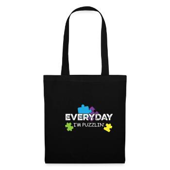Everyday Puzzlin ' Confusing Person Gift - Tote Bag - black - Front