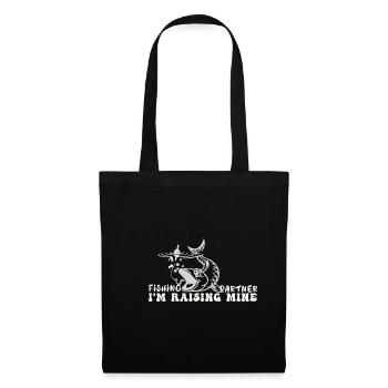 Fishing Partner I'm Raising Mine Dads Retirement P - Tote Bag - black - Front