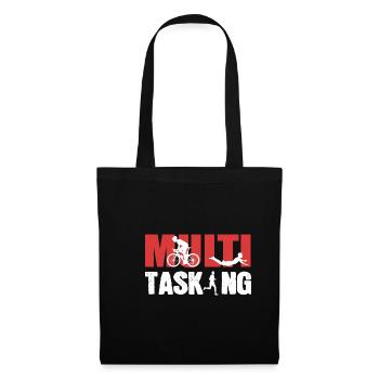 Multitasking Cyclist Poison - Tote Bag - black - Front
