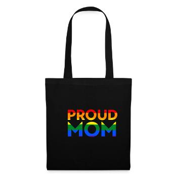 LGBT Support Proud Mom Pride Flag Equal - Tote Bag - black - Front