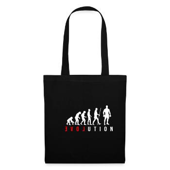 Evolution Haltère haltère Haltère Body Building Cadeau - Sac en tissu - noir - Devant