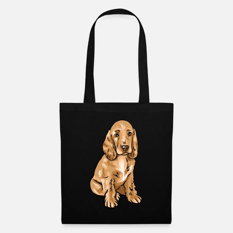 Cocker Spaniel - Tote Bag - black