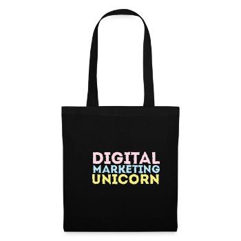 Unicorn Digital Marketing Cadeau LGBTQ - Sac en tissu - noir - Devant