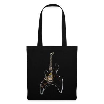 guitare - Sac en tissu - noir - Devant
