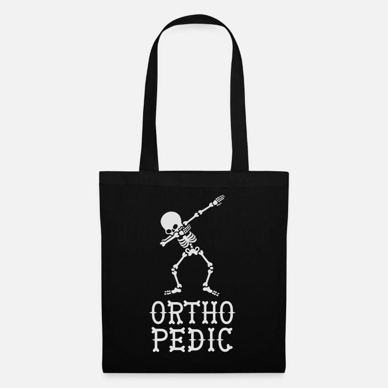 Dab dabbing skeleton orthopedic - Stoffbeutel - Schwarz