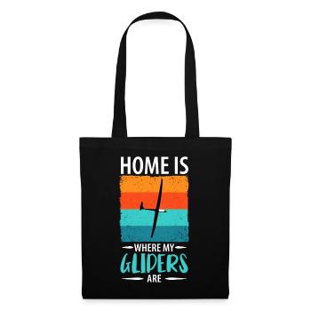 Glider Gliding Gliding Glider Flying - Tote Bag - black - Front