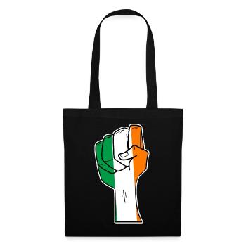 Irland - Stoffbeutel - Schwarz - Vorne