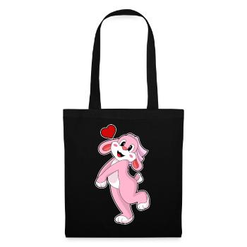 Mariage Rabbit Bride Veil - Sac en tissu - noir - Devant