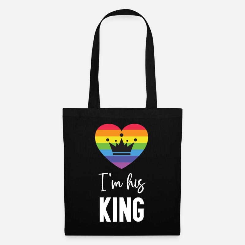 Pride Month LGBT - Ich bin sein König - Stoffbeutel - Schwarz