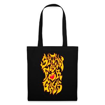 Satan est pour les gays - Sac en tissu - noir - Devant