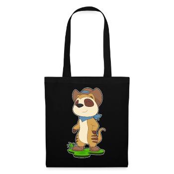 Suricate Cowboy chapeau de Cowboy - Sac en tissu - noir - Devant