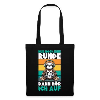 Juste un tour de plus, puis j’arrêterai la paresse - Sac en tissu - noir - Devant