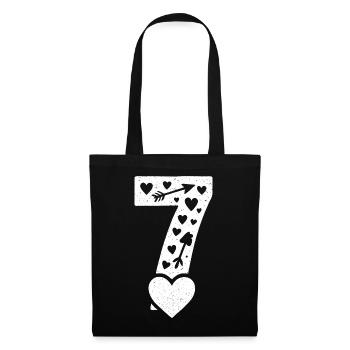 Fun 67 Number 6-7 6 7 Matching Valentine's Card Sec - Tote Bag - black - Front