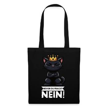 Avant que tu ne demandes Pas de chats Chats Amateur des chats - Sac en tissu - noir - Devant