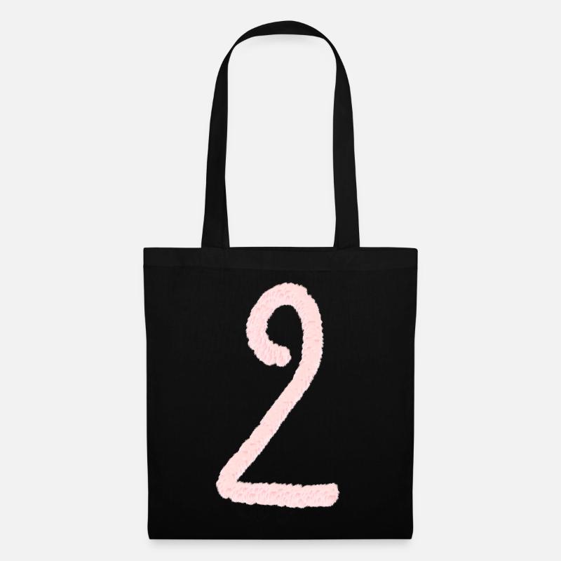 Chiffre 2 - Sac en tissu - noir