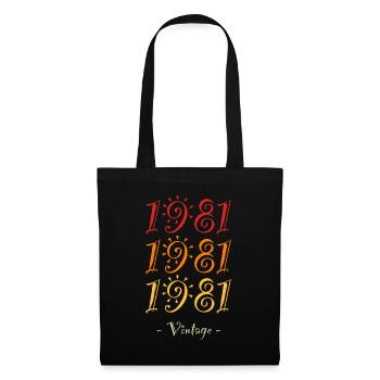 1981 vintage - Tote Bag - black - Front
