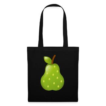 Smiley Pear - Sac en tissu - noir - Devant