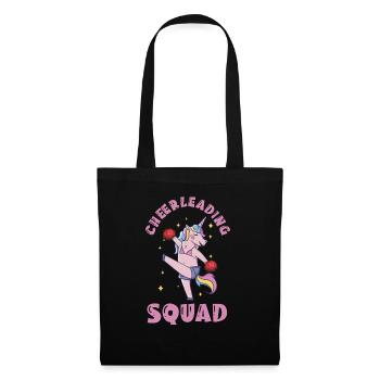 Cheerleading Squad Unicorn Cheerleader Cheerdance - Stoffbeutel - Schwarz - Vorne