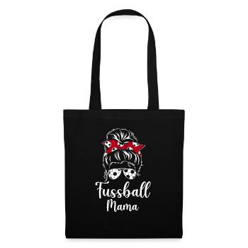 Fussball Mama - Stoffbeutel - Schwarz - Vorne