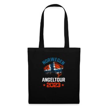 Norwegen Angeltour 2023 - Stoffbeutel - Schwarz - Vorne