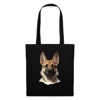 German Shepherd Puppy Dog Owner - Tote Bag - black - Front