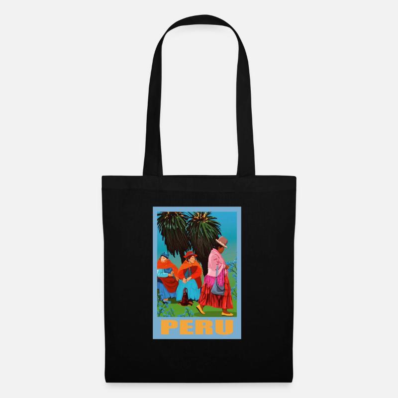 Peru - Tote Bag - black