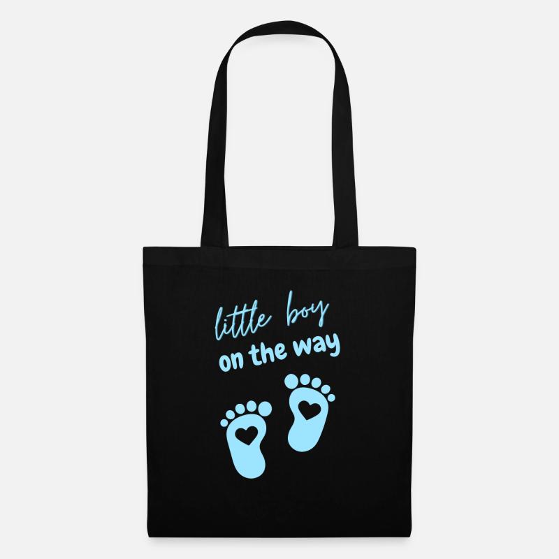 Petit garçon en route - Sac en tissu - noir