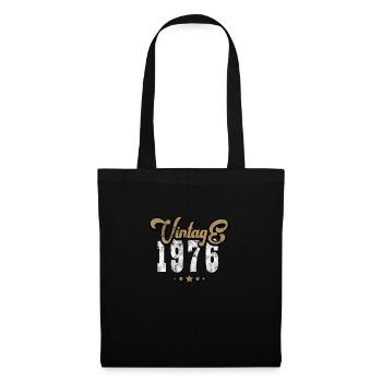Vintage 1976 - Stoffbeutel - Schwarz - Vorne