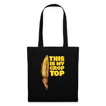 Citations agricoles drôles C’est mon agriculteur Crop Top - Sac en tissu - noir - Devant