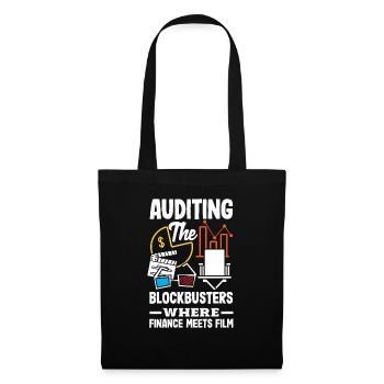 Auditing Blockbusters Where Finance Meets Film - Stoffbeutel - Schwarz - Vorne