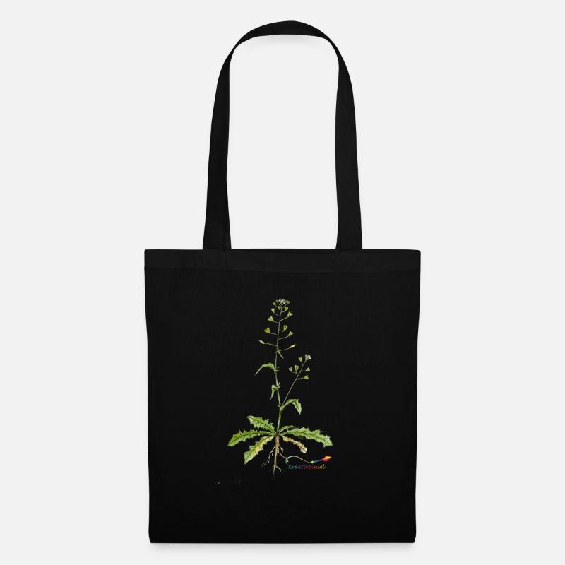 Shepherd's purse (Capsella bursa pastoris) - Tote Bag - black