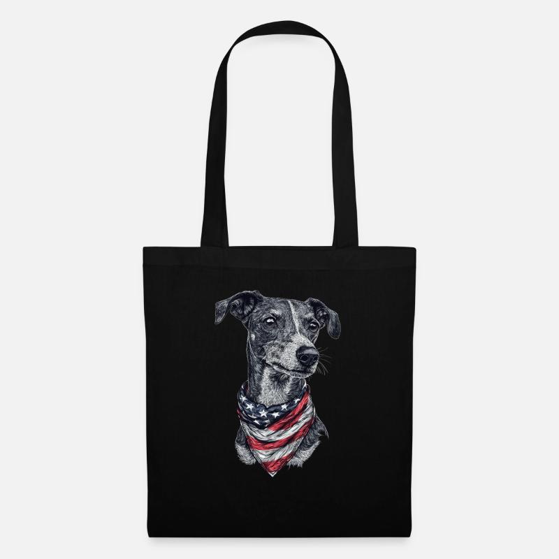Whippet - Stoffbeutel - Schwarz