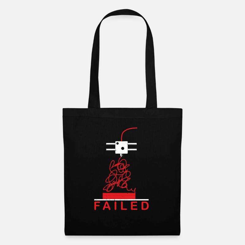 Échec de l'impression 3D - Sac en tissu - noir