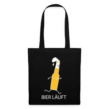 La bière est sur - Sac en tissu - noir - Devant