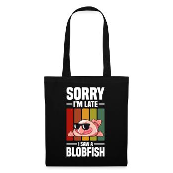 Blobfisch | Fische Aquaristik Blobfische Geschenke - Stoffbeutel - Schwarz - Vorne