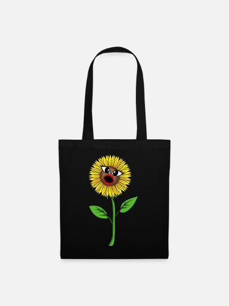 Tournesol Tournesols Hobby Jardinier Nature - Sac en tissu - noir