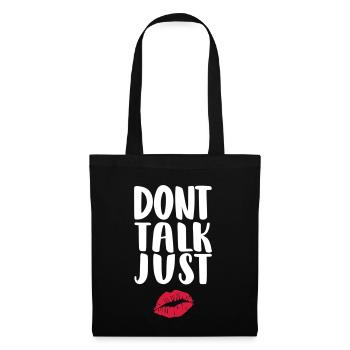 dont-talk-just-kiss - Tote Bag - black - Front