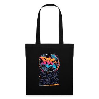 Black music record graffiti - Tote Bag - black - Front