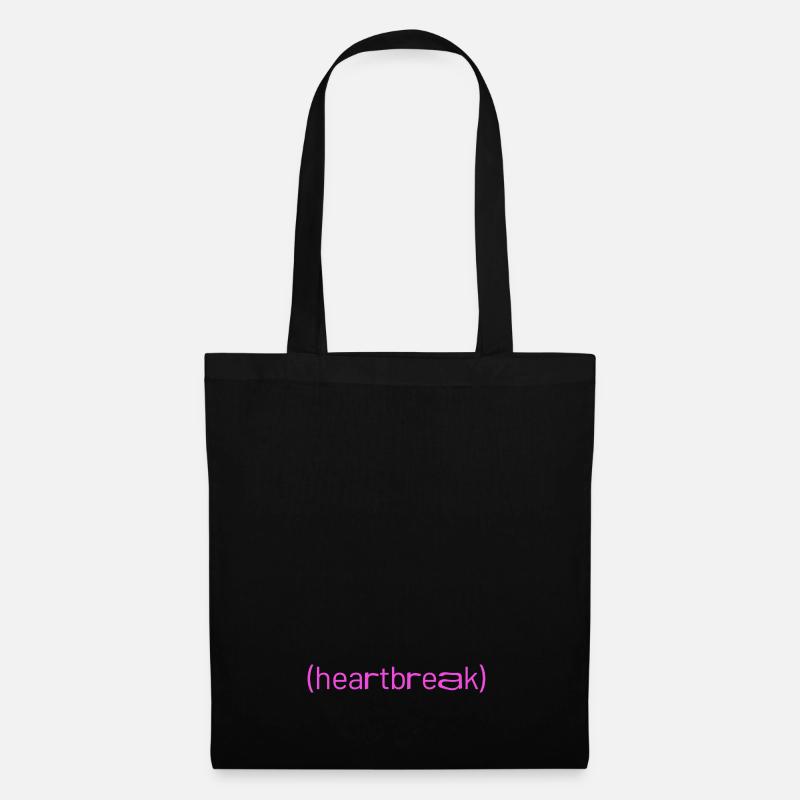 (heartbreak) pink - Stoffbeutel - Schwarz