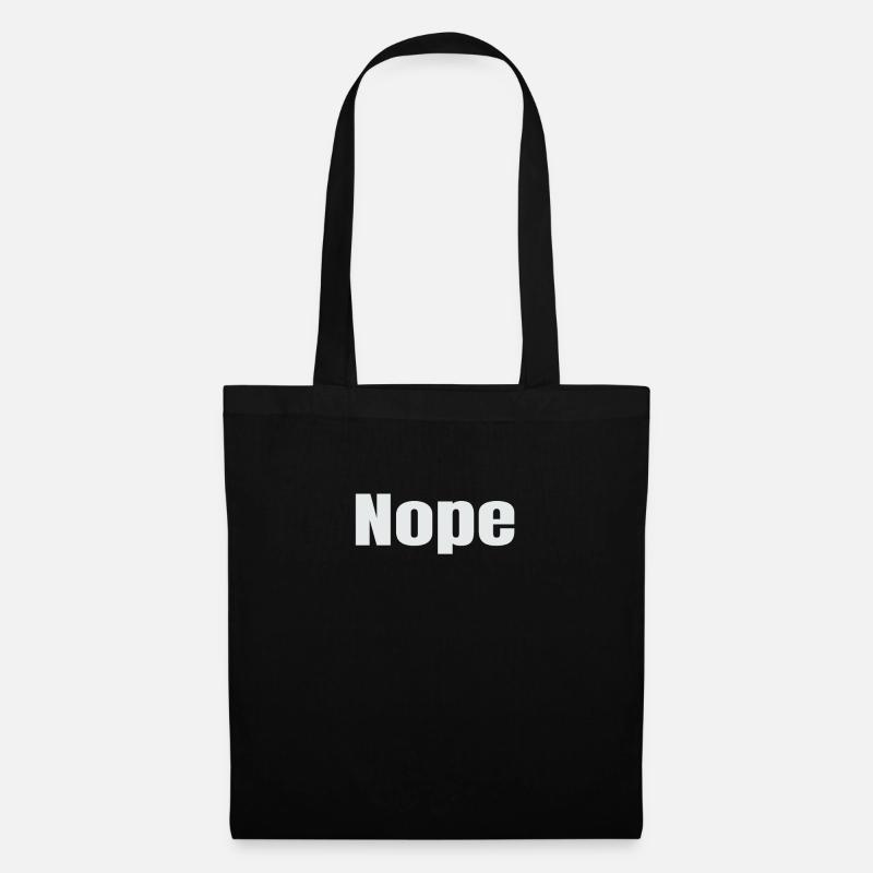Nope - Stoffbeutel - Schwarz