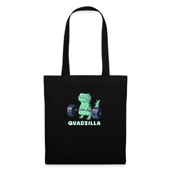 Cadeau de remise en forme avec haltère monstre pour animal de dressage Quad - Sac en tissu - noir - Devant