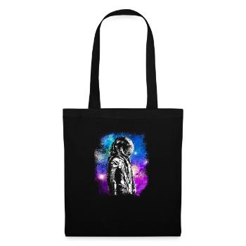 Astronaute de la NASA Lune Espace coloré Astro Galaxy St - Sac en tissu - noir - Devant