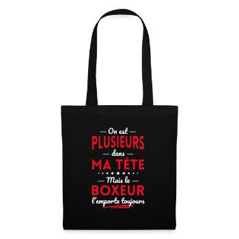 Plusieurs dans tête le Boxeur l'emporte toujours - Sac en tissu - noir - Devant