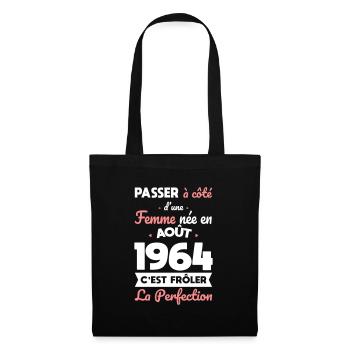 60th birthday - Born in August 1964 - Tote Bag - black - Front