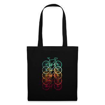 Bicycle Road Bike Vintage Retro Grunge - Tote Bag - black - Front