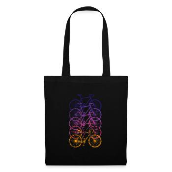 Bicycle Road Bike Vintage Retro Grunge - Tote Bag - black - Front