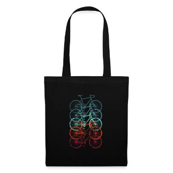 Bicycle Road Bike Vintage Retro Grunge - Tote Bag - black - Front